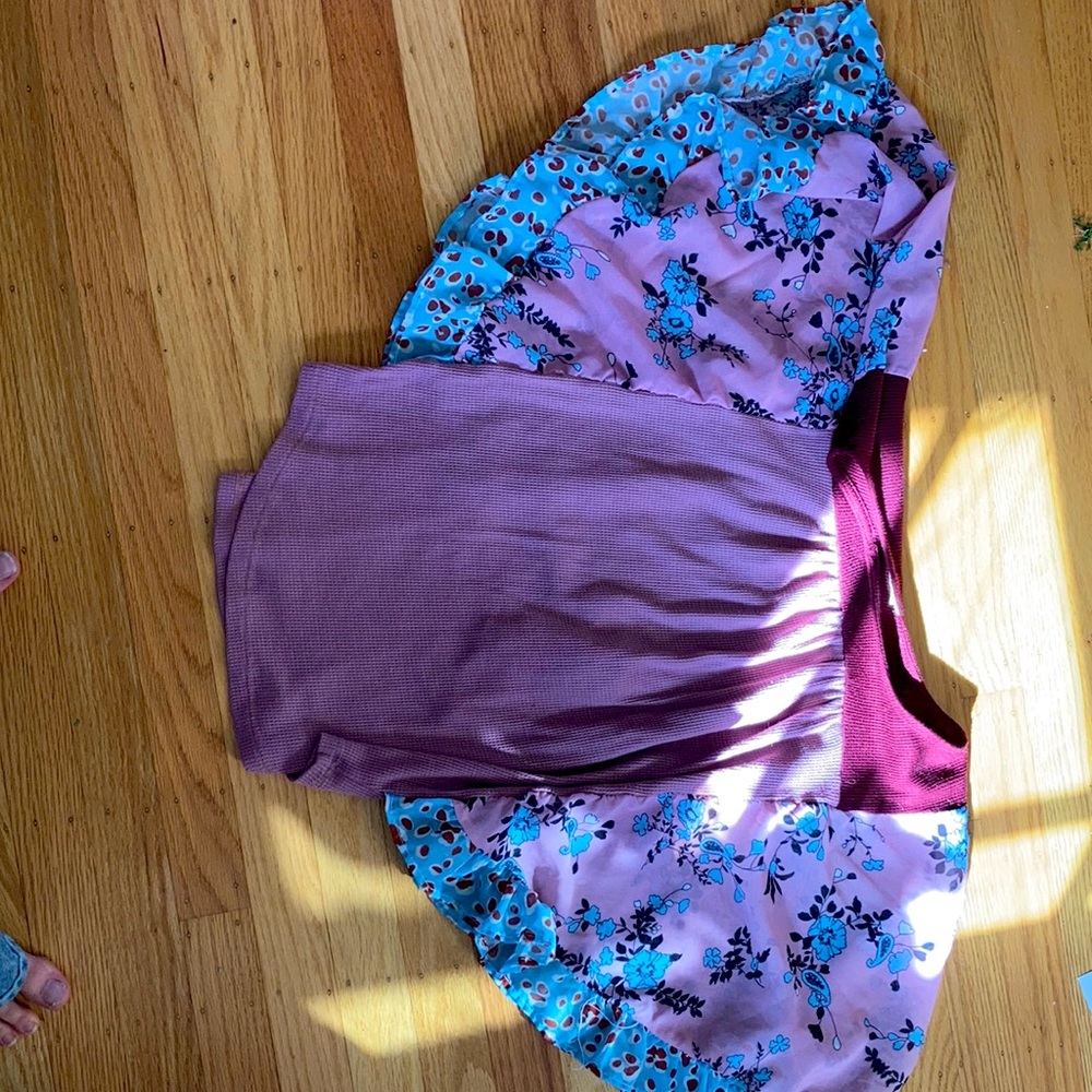 Small Baea blouse, open floral sleeves